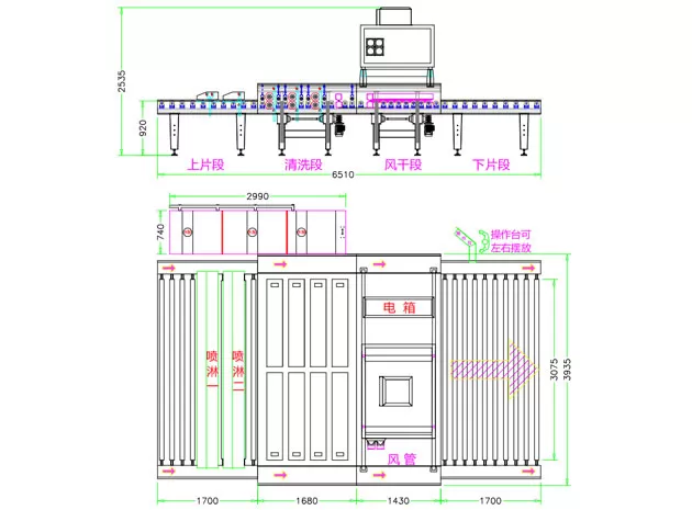 Máquina de lavar HSW-A série de vidro