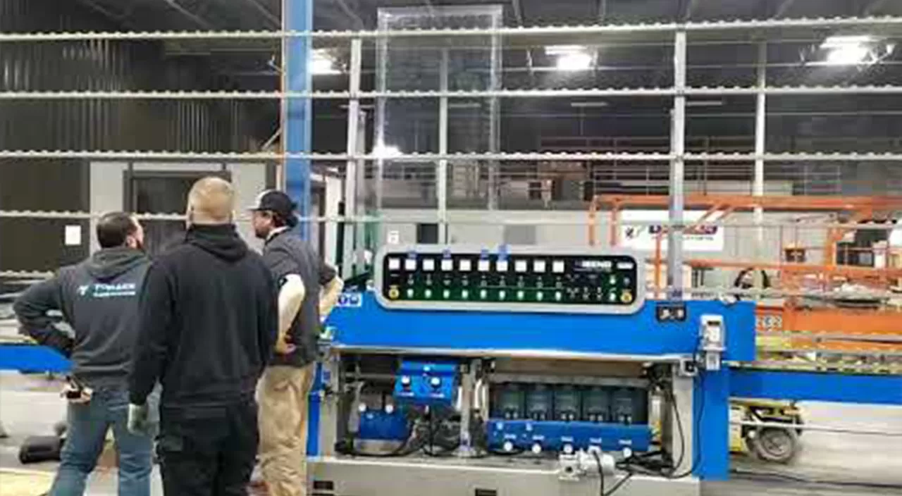 Linha reta de vidro multi máquina de afiação (Mitragem) HSE-9540A vídeo